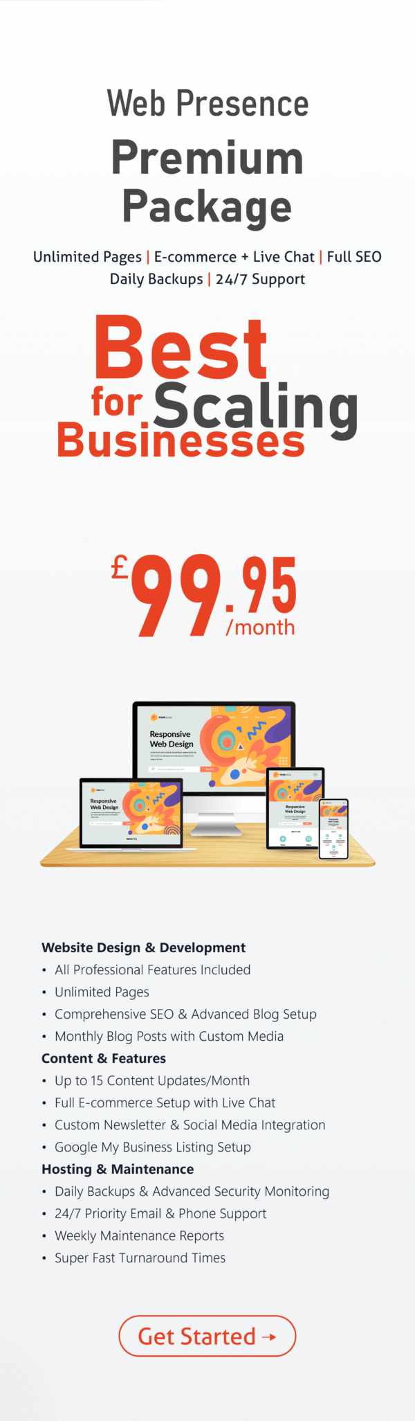 Monthly - Web Presence - Premium